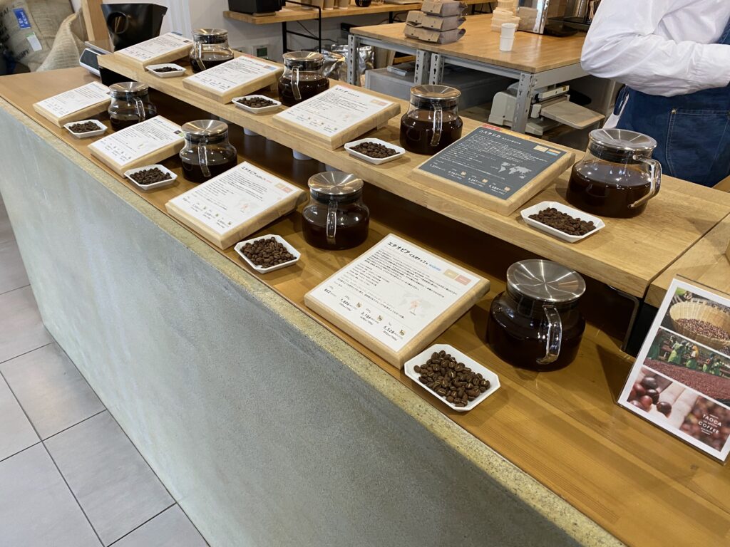 TAOCA COFFEE 鷲林寺ロースタリーの試飲ができるコーヒー