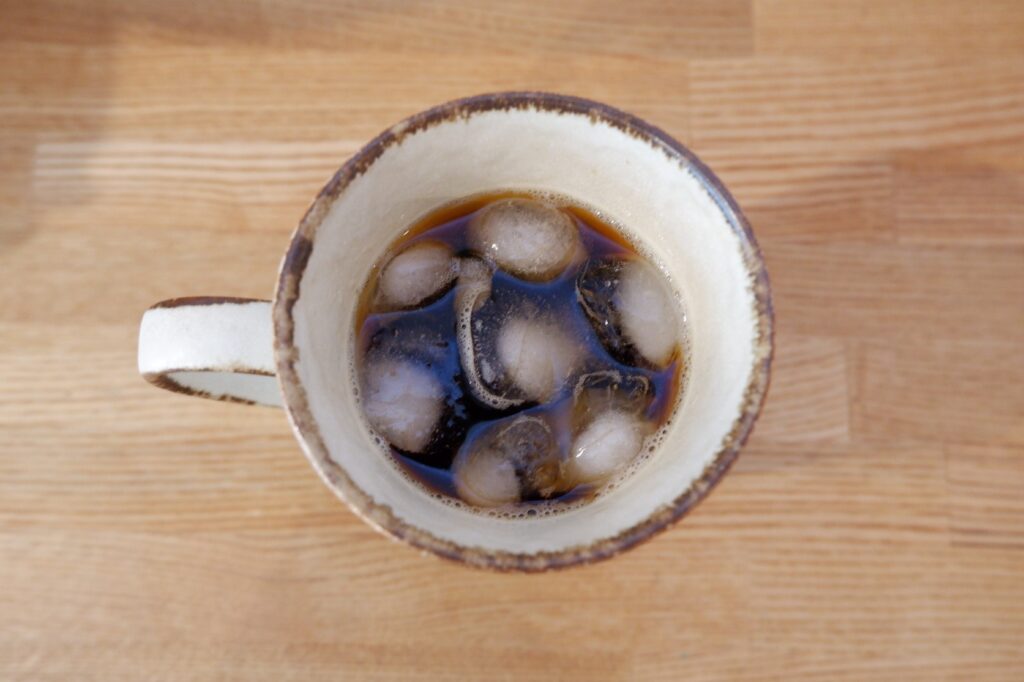コーヒーソルジャーのコーヒー豆を使用したアイスコーヒー